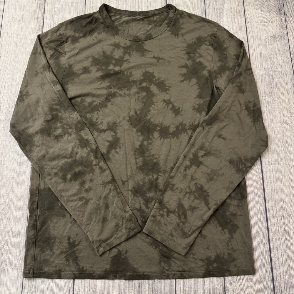 Lululemon The Fundamental Tie Dye T Shirt Mens Large‎ Long Sleeve Athleisure